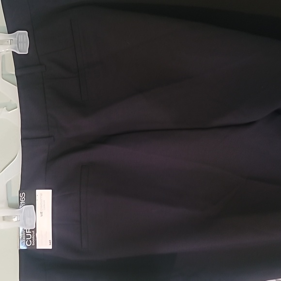 Liz Claiborne Navy Blue Elizabeth Curvy Slacks NWT Size 16S. - Picture 6 of 7